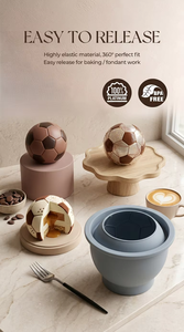 Soccer Ball Cake Mould Baking Pan Hollow Football Dessert Mold for Sports Party Dessert Decorcustom large football shaped cake - Product Image 2