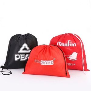 Promotion Custom Logo Wholesale Polyester Zipper <b>Backpack</b> <b>Drawstring</b> Sports Gym Storage Bag for Packing - Product Image 4