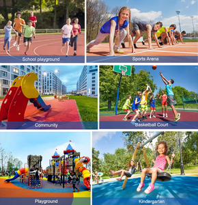 เม็ดยาง EPDM สีต่างๆ ปลอดสารพิษ ทนทานต่อสภาพอากาศ สำหรับปูพื้นสนามกีฬา ทางเดินวิ่ง และพื้นผิวที่เปียกน้ำ - Product Image 5