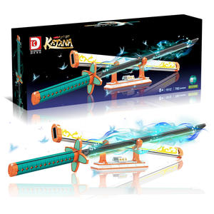 Pilar de insecto luminoso <span class=keywords><strong>Shinobu</strong></span> modelo de ladrillo DIY <span class=keywords><strong>Mini</strong></span> Katana rompecabezas montaje creativo juego de bloques de construcción para niños adultos regalo - Product Image 1
