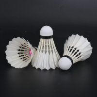 Volants de badminton Kunli en gros, pas chers, à vol stable, en plumes de canard, qualité entraînement