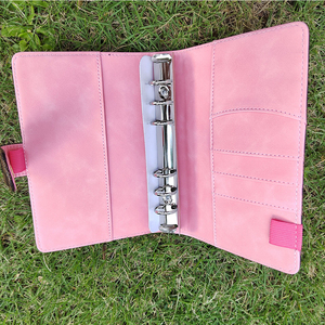 Perlengkapan Kantor A6 Set Binder Anggaran Kotak-kotak Kulit Spiral <span class=keywords><strong>Notebook</strong></span> Perencana Bisnis Binder Cincin Kotak-kotak dengan Amplop Uang Tunai - Product Image 4