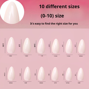 Boîte de 120 faux ongles à presser, design français, longs, souples, couleur unie, pour manucure en salon, vente en gros - Product Image 2