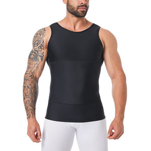 Camiseta Moldeadora de Cuerpo para Hombre, Tejido Refrigerante, Oculta el Vientre, Compresión, Camiseta sin Mangas - Product Image 5