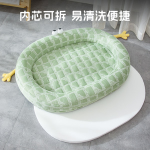 Spring/Summer Ice Silk Dog <b>Bed</b>, Ice Bean Dog Mat, Cool Summer Cat <b>Bed</b>, Removable and Washable Pet <b>Bed</b>, Cross-border Wholesale - Product Image 4