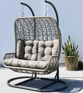 Silla Colgante Doble para Patio y Jardín <span class=keywords><strong>Walden</strong></span>, Silla Columpio de <span class=keywords><strong>2</strong></span> Plazas - Product Image 5