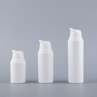Blanc 15ml 20ml 30ml 50ml Corps En Plastique Presse Sans Air Pompe Lotion Bouteilles Bouchon Cylindrique Non Transparent Shampooing Sérum Emballage