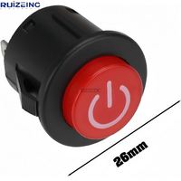 Bouton poussoir de démarrage à une touche 26 mm 3 broches 12 V pour voiture électrique pour enfants et véhicule télécommandé RC
