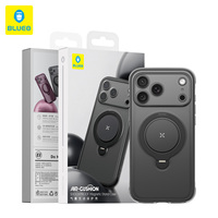 Étui BLUEO TPU+PC avec coussin d'air antichoc, résistant aux chutes, support magnétique pour 18 Pro Max
