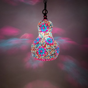 Lustre décoratif artisanal turc en fer et verre, motif bonhomme de neige suspendu, pour restaurants, cafés, hôtels, gîtes, bars, KTV, bains de pieds et spas - Product Image 4