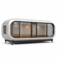 Maison portable préfabriquée, habitation modulaire, maison mobile à ossature en acier, design de petite maison