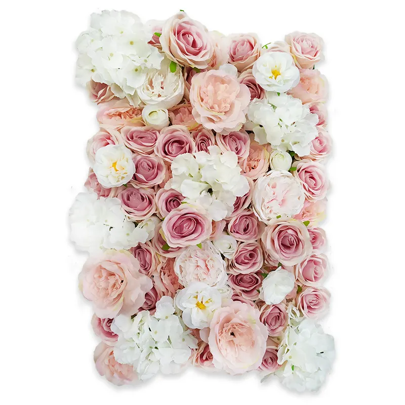 Wholesale Price Silk Wedding Stage Decoration Flower For Wall Fake Flower Pink 3d