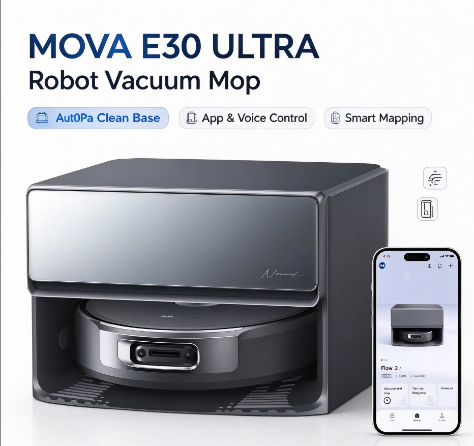 <strong>2025</strong> New Arrival MOVA P60 Pro <strong>Robot</strong> <strong>Vacuum</strong> Cleaner Auto Wash Mop Wet Dry Hotel Use Dual Side Brush