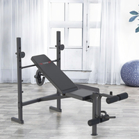 Équipement de gymnastique réglable en Offres Spéciales Rembourrage en mousse haute densité Banc de gymnastique à domicile Presse avec tube carré Conception Banc de musculation standard