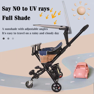 JXB 360 Más Vendido °   Carrito Doble Universal para Bebés con Ruedas Delanteras y Estructura Resistente de Acero al Carbono - Product Image 4