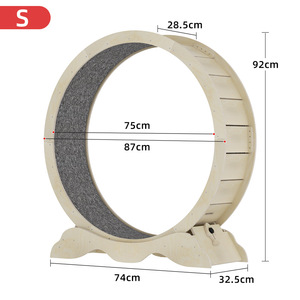 Roue de course interactive et écologique pour chats, <span class=keywords><strong>anti</strong></span>-stress, pour l'exercice et le divertissement des chats de petite, moyenne et grande taille - Product Image 4