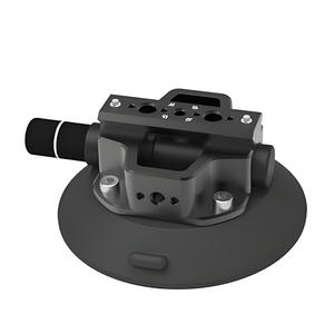 Moy-004-NATO पेशेवर एल्यूमीनियम मिश्र धातु + सिलिकॉन कार कैमरा सक्शन कप माउंट 4.5 60 किलोग्राम सक्शन बल काले और चांदी - Product Image 3
