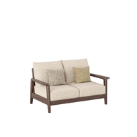 Canapé en bois massif de style minimaliste nordique, coussin amovible et moelleux, ensemble de meubles de salon