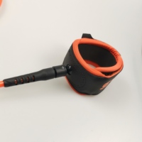 Laisse de surf à dégagement rapide, corde de jambe droite, laisse de surf haute résistance en TPU de qualité supérieure, personnalisable 6-10 pieds