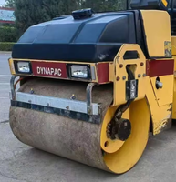 Rouleau vibratoire à double tambour Dynapac CC102 d'occasion, 2,35 tonnes, petit compacteur d'asphalte pour la réparation routière et la construction municipale