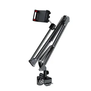 <span class=keywords><strong>Support</strong></span> de <span class=keywords><strong>tablette</strong></span> de lit en métal réglable à 360 degrés <span class=keywords><strong>avec</strong></span> <span class=keywords><strong>support</strong></span> de suspension de téléphone tableau de bord et utilisation de bureau pour la prise de photos - Product Image 1