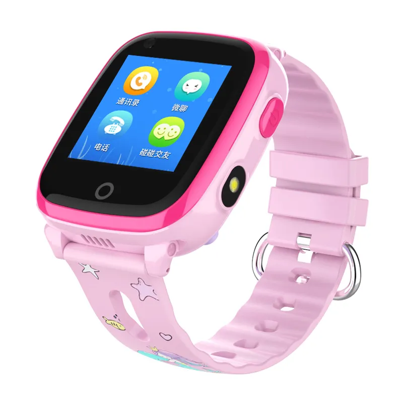 LTE 4G GPS mobile watch phone with video call software fee support two way communication and chatting massage DF33
