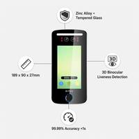 Terminal de Acceso Biométrico Inteligente Tuya WiFi con Reconocimiento Facial 3D, Detección de Vida Real con IA y Cámara 1080P para Hogar Inteligente