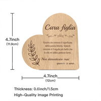 Décorations de table en bois de style simple pour étagère de salle à manger cadeaux de pendaison de crémaillère