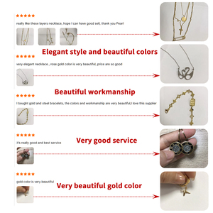 Ciondoli alla moda eleganti e alla moda simpatici collana con ciondoli di pesce placcato oro in acciaio inossidabile pronti per la spedizione - Product Image 6