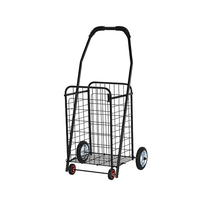 Chariot de courses pliable pour le camping, chariots utilitaires, chariots d'épicerie, chariots de supermarché légers et pliables à quatre roues, vente en gros