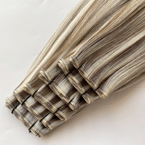 Producto estrella 2026 Genius Wefts Cabello humano virgen sin costuras, suave y liso, doblemente estirado, cutículas alineadas, ligero, Genius Weft - Product Image 3