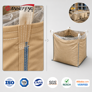 Sac de 1000 kg pour la construction et les mines, sacs de <span class=keywords><strong>sable</strong></span> de grande taille, conteneur en plastique, sac de chargement de 1 tonne - Product Image 3