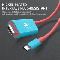 Cable USB C a FHD 4K para Switch/Switch 2, MacBook, iPad. Cable de Conversión de Switch a Pantalla de TV, Compatible con Carga Rápida PD de 100W