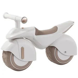PU 2 roda anak-anak sepeda motor keseimbangan kaki bertenaga bayi geser naik mobil mainan sepeda motor untuk anak-anak laki-laki perempuan