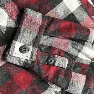 Thick Zip Plaid Flannel Shirts Quilted <strong>Lined</strong> <strong>Coat</strong> With Pockets Men's Winter Shirt Jackets - Product Image 3