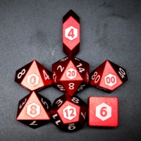 Ensemble de dés polyédriques en aluminium D&D personnalisés en usine, vente en gros, D4 D6 D8 D10 D12, et dés de jeu de rôle pour jeux de table 16mm