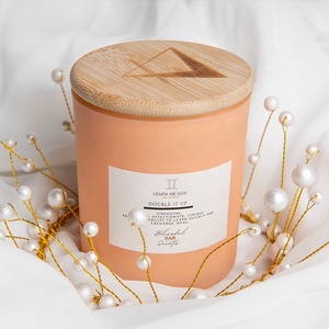 Big Luxury Branded Perfumed Essential Oil 100% Soy Wax Glass Jar Spa <strong>Candle</strong> - Product Image 4