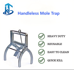 Ensemble solide de piège <span class=keywords><strong>à</strong></span> taupe multifonctionnel réutilisable <span class=keywords><strong>à</strong></span> éliminateur de contrôle de type griffe avec solide galvanisé sans poignée - Product Image 6