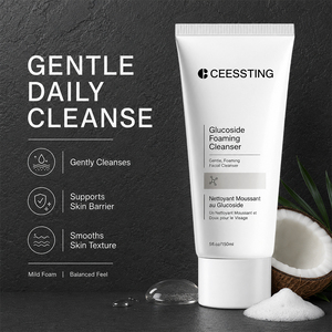 Nettoyant Moussant Exfoliant et Blanchissant au Glucoside, Formule Contrôle du Sébum et Purification des Pores, Soin Corporel Sous Marque Blanche - Product Image 3