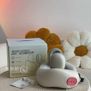 Cervical Spine Neck <strong>Shiatsu</strong> Deep Tissue <strong>Kneading</strong> Pillow Back and Neck <strong>Massager</strong> with Heat Application Body Massage Pillow - Product Image 5