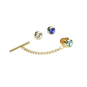 <span class=keywords><strong>YOUFENG</strong></span> Bijoux Mode Nouveau Alliage Cristal de Toutes les couleurs Broche Brillant Costume Accessoire Pour Hommes - Product Image 1