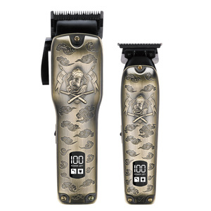 Kit de Aseo Profesional Inalámbrico para Barbero: Recortadora de Pelo 0mm de Corte a Cero para Acabados Precisos, Afeitadora Eléctrica Doméstica - Product Image 3