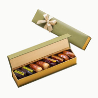 Emballage alimentaire en carton rigide avec logo personnalisé en gros de Chine boîtes à couvercle magnétique emballage de boîtes de dessert bonbons baklava