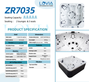 <span class=keywords><strong>Vasca</strong></span> Idromassaggio Spa di Alta Qualità per 5 Persone, per Esterni, con Funzioni Intelligenti, Ideale per <span class=keywords><strong>Giardino</strong></span> e Idroterapia - Product Image 6