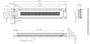 Pantallas VFD de 40x2 caracteres, M402SD10AA, M402SD10AJ, M402SD10FJ, M402SD10FA, M402SD62AA, M402SD63AA - Product Image 3