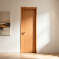 Portes d'entrée doubles de luxe en bois massif de haute qualité avec isolation phonique pour hôtel, salon et chambre à coucher (extérieur)