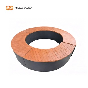 Gnee Garden Corten Steel Planter <b>Outdoor</b> Decoration Water Resistant Prefinished CE Certified 2mm Thickness Natural Rust Color - Product Image 6