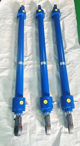 กระบอกไฮดรอลิกแบบยืดหดได้ รุ่น CDM1MF4/80/45/400 21/B11CGDMWW CDM1MP5/80/45/500A1X  วัสดุเหล็กกล้าคาร์บอนสีน้ำเงิน ปรับแต่งได้ - Product Image 2