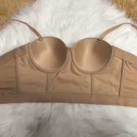 En gros, Haut corset bustier simple pour femme, personnalisé, basique, réglable, avec bretelles à anneaux en acier fantaisie