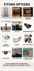 Offre Spéciale : Kit de boxes pour chevaux en acier thermolaqué, abri permanent économique, écuries de haute qualité, <span class=keywords><strong>maison</strong></span> élégante avec fenêtres en V - Product Image 5